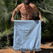 Blue D Beach Towel