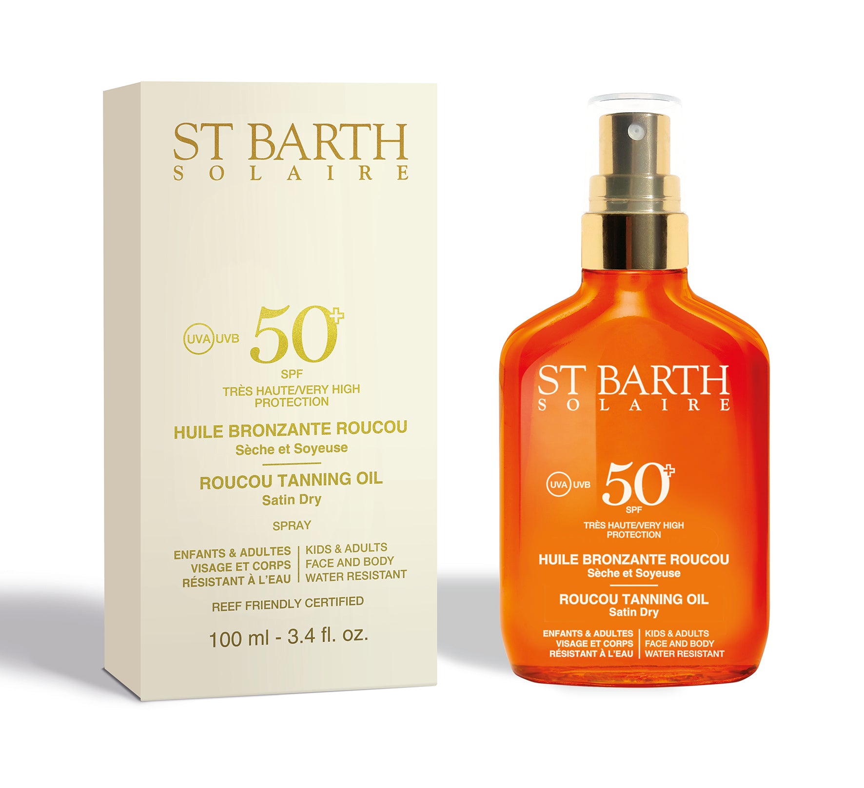 Roucou Bräunungsöl Gesicht & Körper SPF 50 UVA/UVB
