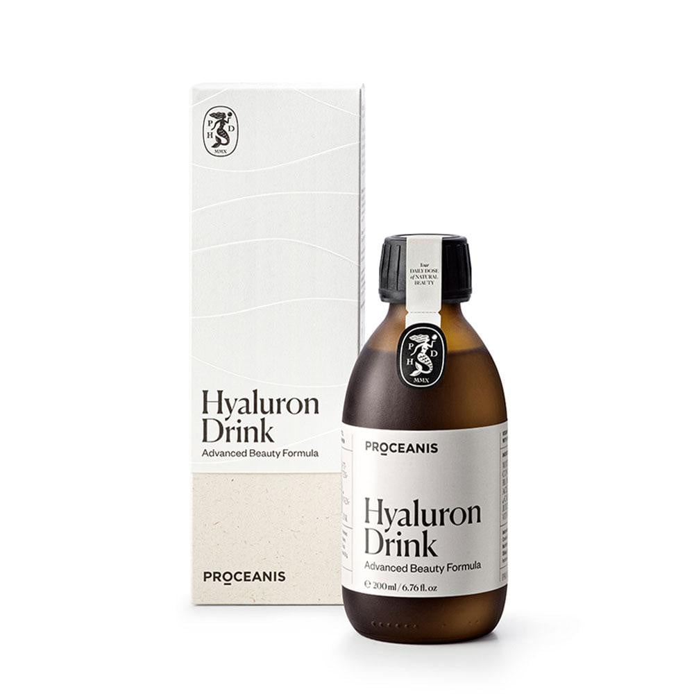 Hyaluron Drink Einzelflasche mit Glas - Hyaluron Drink - Proceanis - NISHES
