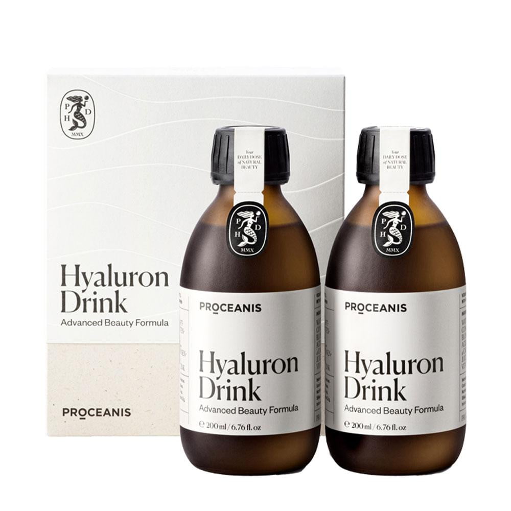 Hyaluron Drink Doppelpack mit Glas - Hyaluron Drink - Proceanis - NISHES